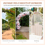 Metal Garden Arch Outdoor Walkway Arbor
