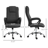 High Back Office Chair, Height Adjustable Computer Desk Chair with Swivel Wheels and Tilt Function