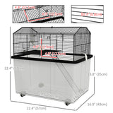 Hamster House Gerbil Habitat for Dwarf Hamster with Wheels