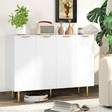 Armoire de Rangement de Cuisine Moderne, Buffet Bahut avec Étagères Ajustables pour