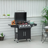 4+1 Burner Liquid Propane Gas Grill