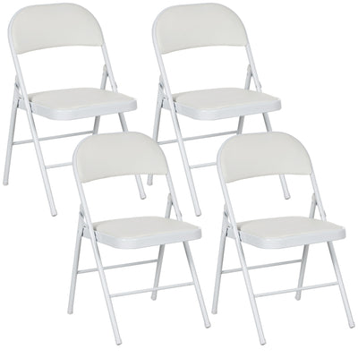 Ensemble 4 Chaises Métal Pliables