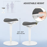 Standing Desk Stool, Ergonomic Wobble Chair, Adjustable Leaning Stool for Office Desks