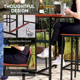 5 Piece Patio Bar Set with 47