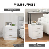Bedside Table with 2 Drawers