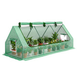 9' x 3' x 3' Portable Mini Greenhouse Tunnel Growing Tent Plants Flower Warm House w/ Zippered Roll-up Doors