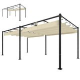 19' x 10' Pergola with Retractable Canopy