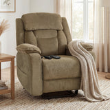 Power Recliner Chair with Massage, 2 Memory Positions