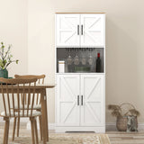 Pantry fermier de cuisine, armoire hutch autoportante 68