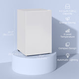 4.5 Cu Ft Mini Fridge with Freezer, Wheels, Adjustable Thermostat