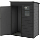 5 x 3FT Garden Shed with Floor, Outdoor Storage Shed with Lockable Door