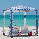 Beach Umbrella, 6.5' Easy-Assembly Sun-Shade Shelter with Sandbags and Carry Bag