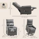 Lift Chair for Elderly, Power Chair Recliner with Remote Control