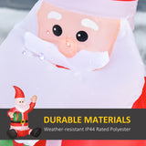 3.9ft Outdoor Christmas Lighted Inflatable Santa Claus with Gift Box