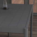Outdoor Dining Table w/ Aluminium Frame, 57