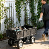 Chariot de jardin en acier, roues 10