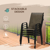 Ensemble de 4 chaises de salle à manger extérieure