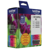 Brother LC30133PKS Colour Ink Cartridges, High Yield
