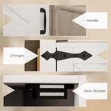 Set of 2 Side Tables, Night Stands with Charging Outlets