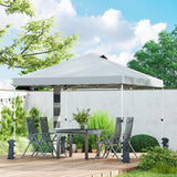 9.6 x 9.6 ft Pop Up Canopy Tent with Pockets, UPF 50+ 1-Button Push Outdoor Instant Canopy with Sandbags