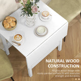 Solid Wood Kitchen Table, Farmhouse Drop Leaf Tables for Small Spaces, Folding Dining Table