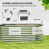 5 x 2.5 x 2 ft Galvanized Raised Garden Bed