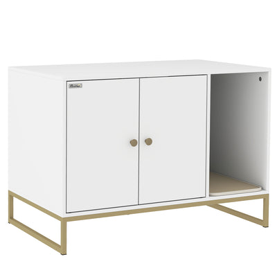 Cat Litter Box Enclosure with Tall Legs, 31.5