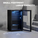 2.1 Cu.Ft Beverage Fridge, 85 Can Drink Fridge with Glass Door