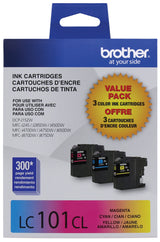 Pack de 3 cartouches d'encre Brother LC1013PKS - 300 pages