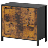 2 Drawer File Cabinet, Lockable Filing Cabinet with Adjustable Hanging Bar for Letter, A4