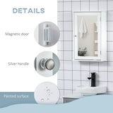 Bathroom Mirror Cabinet, Wall Mounted Medicine Cabinet with Door and Shelves