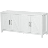 Sideboard Cabinet Buffets Table with Barn Style Doors TV Cabinet Stand for TVs up to 65