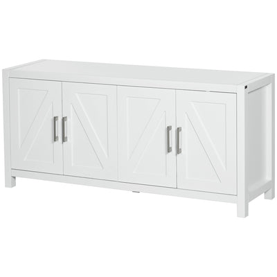 Sideboard Cabinet Buffets Table with Barn Style Doors TV Cabinet Stand for TVs up to 65