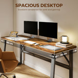 71 Inch Computer Desk, Simple Study Writing Table with Adjustable Feet
