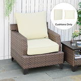 Patio Chair Cushions, Thick Deep Seat Outdoor Seat Cushion with Back Cushion