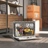 24 Inch Underbody Truck Tool Box, Storage Toolbox Chest Organizer with Lock and Keys