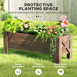 3.3 x 1.2 x 1.2 ft Garden Raised Bed Planter Grow Containers for Outdoor Patio Plant Flower Vegetable Pot