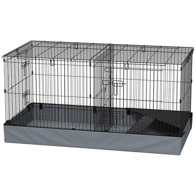 Guinea Pig Cage with Removable Top, 2 Separate Area