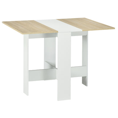 Drop Leaf Dining Table Wood Folding Table Multi-Use Side Table Dining Desk Space Saving Table