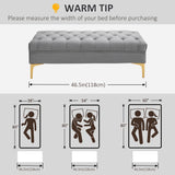 Banc de bout de lit, Banc rembourré