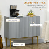 Meuble de rangement moderne, buffet de cuisine/salle à manger/couloir avec pieds dorés
