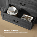 Buffet Ferme avec Station de Recharge, Armoire Buffet 58