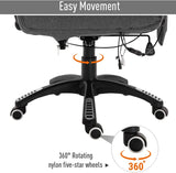 High Back Adjustable Massage Office Chair Ergonomic Reclining Executive Chair Home Office Furniture Grey
