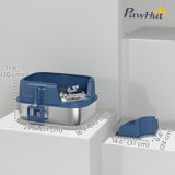Stainless Steel Cat Litter Box, Cat Litter Box with High Side and Scoop