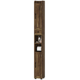 Narrow Bathroom Cabinet, Tall Bathroom Storage Cabinet with Barn Doors, Drawer and Adjustable Shelves