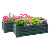 Jardinières Surélevées Galvanisées, Ensemble de 2