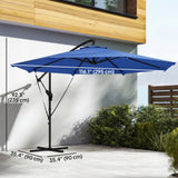 10FT Cantilever Patio Umbrella with 8 Ribs