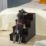 Dog Steps Pet Stairs for Bed Cat Ladder for Couch with Non-Slip Carpet, 15.7