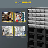 Plastic 39 Drawer Parts Organiser Wall Mount Storage Cabinet for Small Nuts Bolts Tool