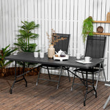 Foldable Patio Dining Table for 6